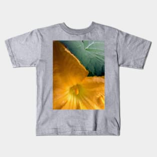 Pumpkin Blossom & Foliage Kids T-Shirt